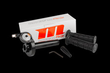 Kurzhubgasgriff RACING inkl. Lenkergriffe universal Schwarz