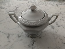 Rosenthal Maria Weiss Zuckerdose weiß Kaffee Tee Honig Süßstoff 6 Personen 