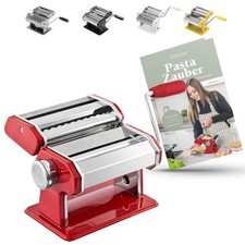 bremermann Nudelmaschine für Spaghetti, Pasta und Lasagne mit Rezeptbuch