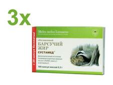 Dachsfett 3 x 120 Gelatinekapseln Sustamed Dachs Fett Murmeltierfett Badger fat