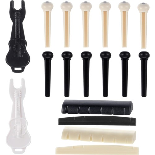 Akustikgitarren stegsattel set - akustikgitarren,
