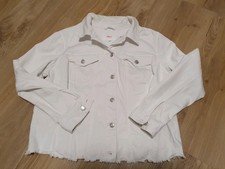 Jeansjacke in Weiß Größe 46