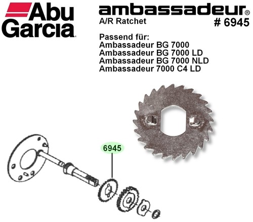 Abu garcia ersatzteil 6945 - garcia,
