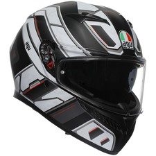 AGV K3 Rivia Matt Schwarz/Weiß Commuter Urban City Roller Motorrad Helm E...