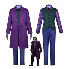 Batman The Dark Knight Joker Kostüm Halloween Party Kostüm Cosplay Outfits Satz