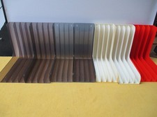 7 x Schallplattenständer , LP Winkel, 70/80er transparent , orange ,weiß