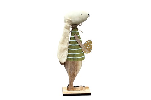 Osterhase mit osterei - mit, holz