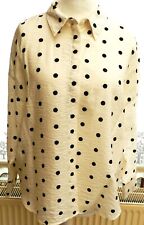 Zara Damenbluse Creme mit
