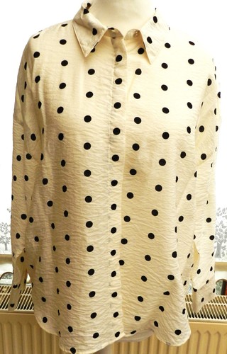 Zara damenbluse creme mit - damenbluse,