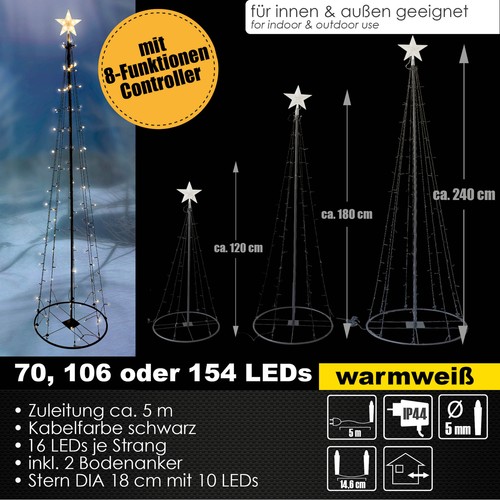 Led lichterbaum stern - led, 120-240