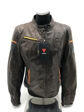 DAINESE Gr. 46 Motorrad Leder Jacke Michelle Pelle Lady Dark Brown/Orange