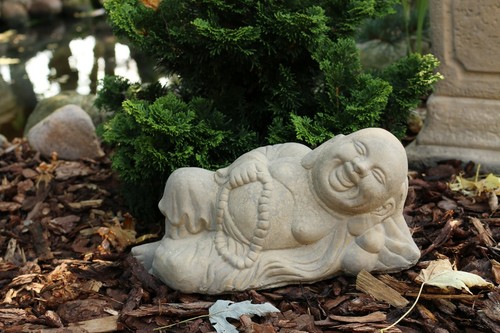 Buddha liegend steinfigur - buddha,