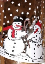 ❤️Rar! Neu! Rosenthal Schnee-Mann Winter Weihnachten  Glas-Sammel-Vase 