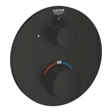 Grohe Grohtherm Armatur Thermostat Badewanne Dusche schwarz matt black 102212243