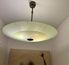 Messing Rockabilly Deckenlampe Mid Century Vintage 50er space age E14