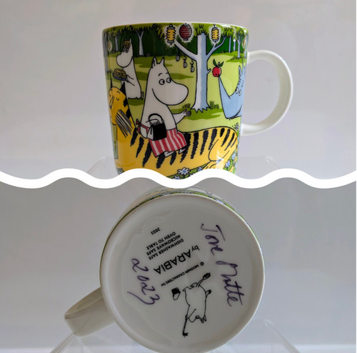 Mumin becher signiert von tove - becher,