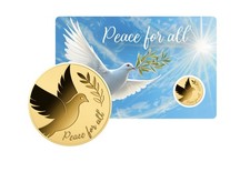 Goldmünze Friedenstaube in