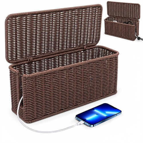 Kabelmanagement box rattan - kabelmanagement,