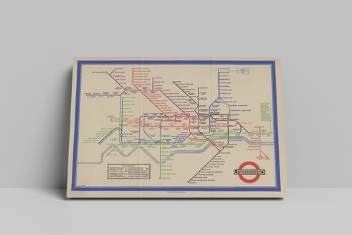 Retro london bahn karte - retro,