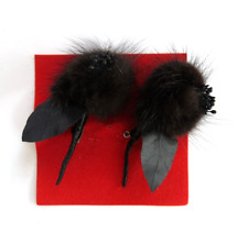 2 STÜCK PELZ BROSCHE