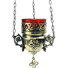 Öllampe antik Messing