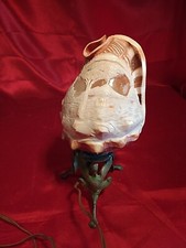 Antike Jugendstil Fabelwesen Muschel Geschnitzt Kamee Finca Haus Baum (2886)