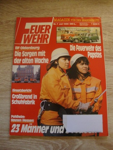 Feuerwehrmagazin juli 1986 - feuerwehrmagazin, mit