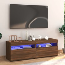 TV Schrank mit LED-Leuchten Lowboard Fernsehschrank Unterschrank TV Board 120cm