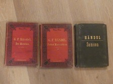 Händel: Der Messias, Judas Maccabäus und Samson, 3x Klaviernoten, gebraucht