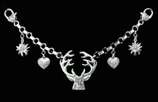 Trachtenschmuck Charivari Trachtenkette Miederkette mit Hirsch Oktoberfest Neu