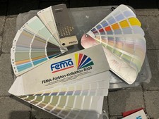 Farbtonfächer, Farbfächer, Farbtonkarte, Konvolut Fema Einsˋa Brillux Kiesel PC