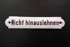 Altes Emailleschild