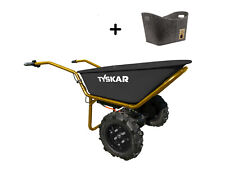 Tyskar elektrische Schubkarre ESK260TWIN Akku Schubkarre 120L | 260kg + Filzkorb