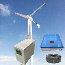 3KW Windkraftanlage Off Grid Komplett mit Laderegler,Wechselrichter und 9m Mast
