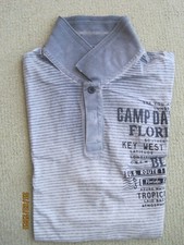 Camp David Key West -  Poloshirt - Kurzarm - Farbe Grau - Gr. 2XL- sehr leicht