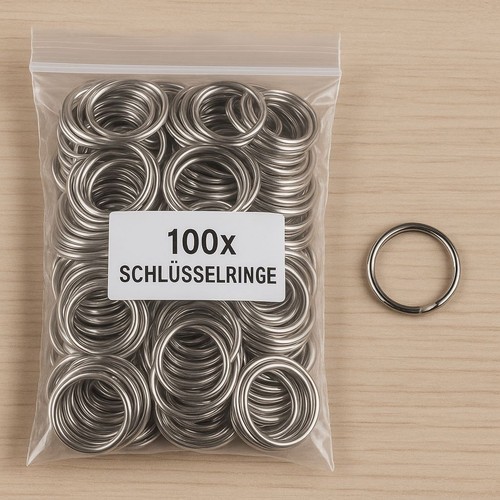 100x schlüsselringe ø8mm - schlüsselringe,