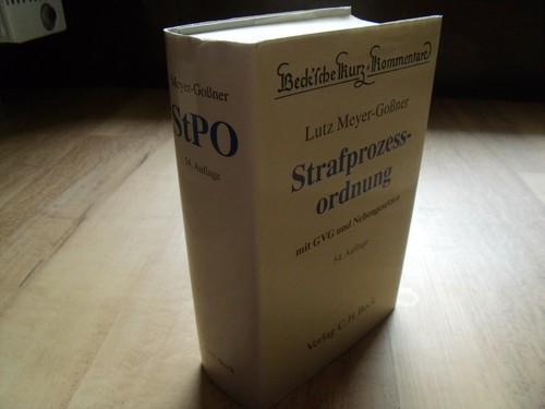 Stpo strafprozessordnung - stpo,