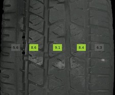 265/60 R18 110T Sommerreifen Continental Crosscontact 8mm DOT0418 - 4 REIFEN