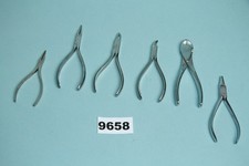 Zangenset Kieferorthopädie 6er Set Stahlzangen für Zahnlabor Dental Praxis #9658