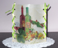 1 Deko Windlicht Weinflaschen