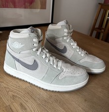 Nike Air Jordan 1 Zoom Comfort 2 High Sneaker Herren Gr. 42,5 Particle Gray Grau