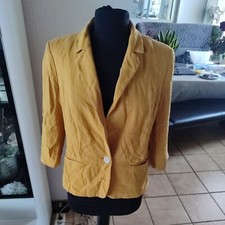 Damen Blazer Senf Gelb Gr 42