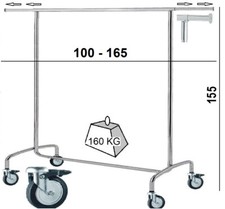 Kleiderständer Rollgarderobe