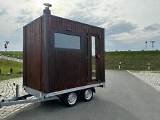 Mobile-Sauna (Fasssauna) Sauna inkl. Anhänger - Vermietung & Privat