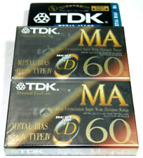 * OVP *  2 TDK - MA 60 * Metallkassetten Type IV * ungeöffnet * SEALED * JAPAN *