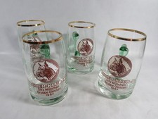 Bierglas mit grünem Griff & Goldrand 0,25 L. Boxer-Klub e.V. Gruppe Giessen 1967