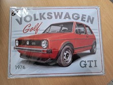 Blechschild 30x40 OVP VW Golf