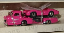 BUB MB Renntransporter + W196 Stromlinie PINK Leserfahrzeug 1:87 OVP (SB1848)