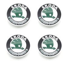 4x Original Skoda Felgendeckel