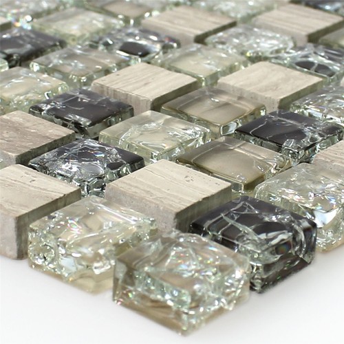 Glas naturstein mosaikfliesen - glas,